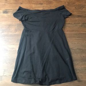 Black off the shoulder dress